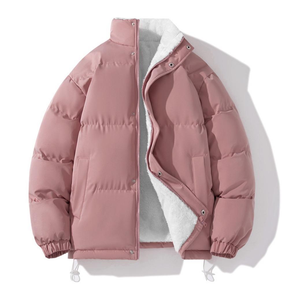 cotton-padded coat men's thickened winter coat stand-up collar trendy brand splicing versatile leather cotton-padded jacket handsome student