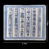 3D Fruit Silicone Nail Mold Sweet Flower Petals Diy Design Manicure Template Carving Nail Art Stencil Soft Stamping Mold Tools
