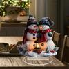 Snowman Desktop Ornament for Christmas Window Decoration and Festive Atmosphere