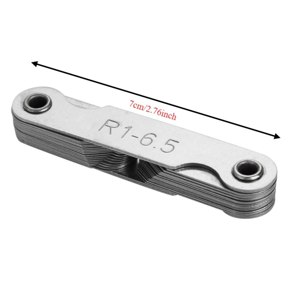 Stainless Steel Stainless Steel Gauge R1-6.5MM Measuring Tool Radius Fillet Gauge Die Makers