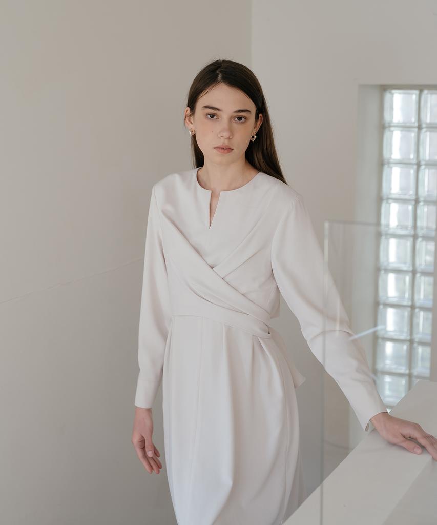 Unis Ivory Overlay Dress