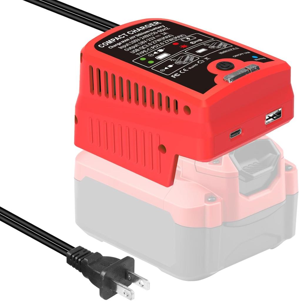 Multifunctional Lithium Battery Fast Charger for Makita/Dewelt/ Milwaukee/Craftsman 20V Batteries Music Function Adapter