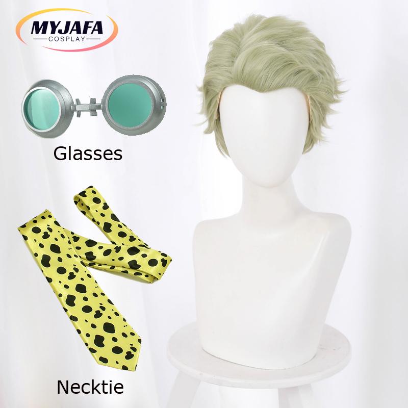 Pelucas de Anime Peluca de Cosplay de Nanami Kento Corbata de Cosplay Corbata Accesorios Atrezzo Lentes de Gafas