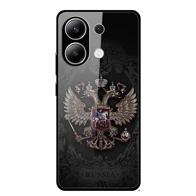 Glass Case For Xiaomi Redmi Note 13 Case Soft Bumper Tempered Glass Hard Back Cover For Redmi Note 13 Pro Phone Case Funda Coque