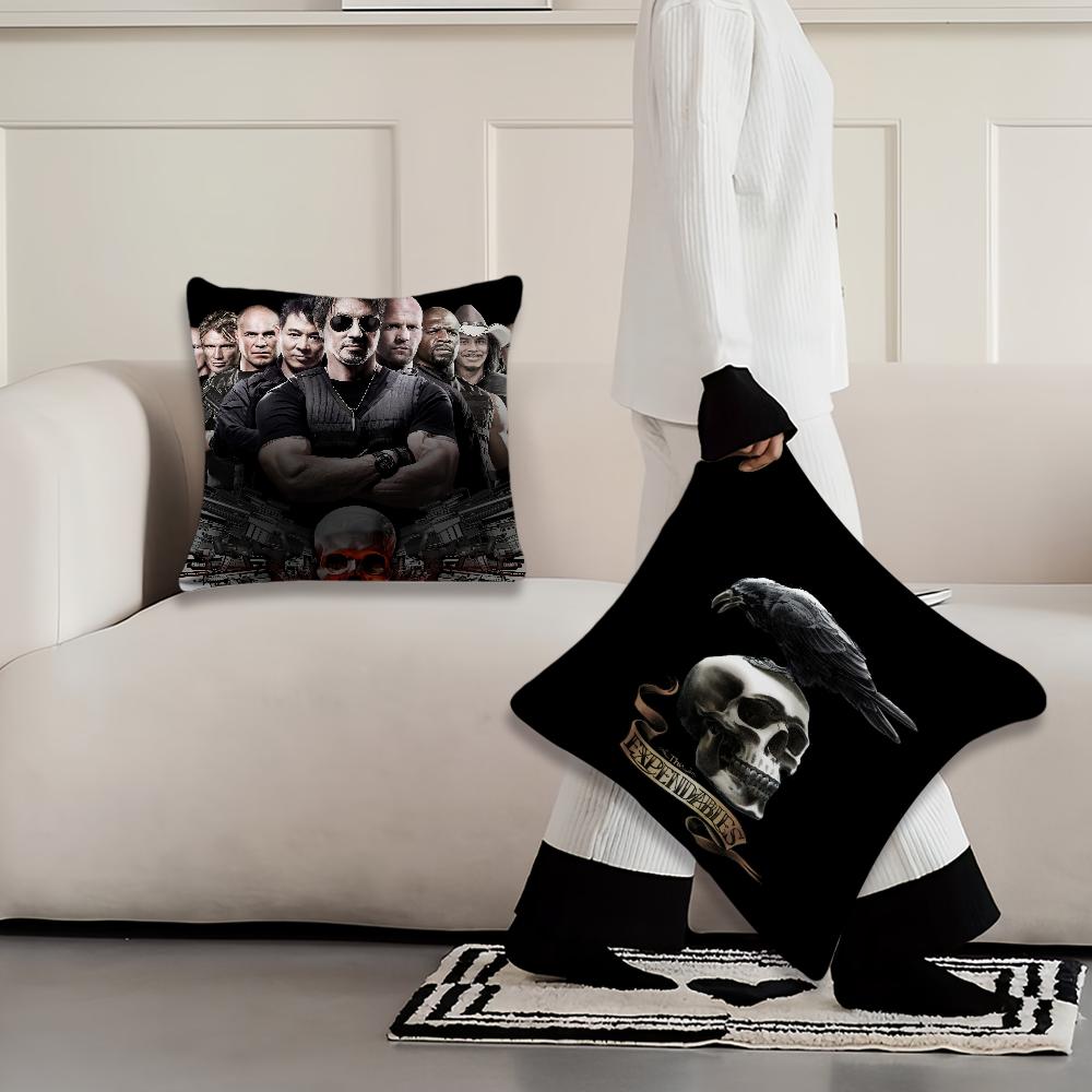 Game The E-Expendables Cushion Cover Living Room Accent Couch Back Support Square Lounge Restful Nap Companion Pillow Case