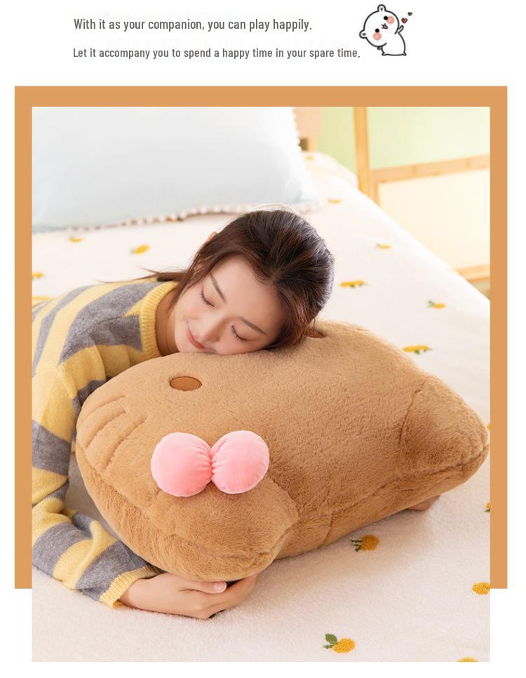 Hello Kitty Big Head Cushion - Cute Cat Plush Backrest Pillow for Girls