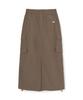 Emelbi Women'S Gorpcore Shirred Cargo Long Skirt Ny (L.Brown)