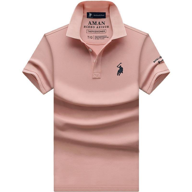 STORN Herren Poloshirts Kurzarm Business Casual Herren T-Shirts Stickerei Mann T-Shirts