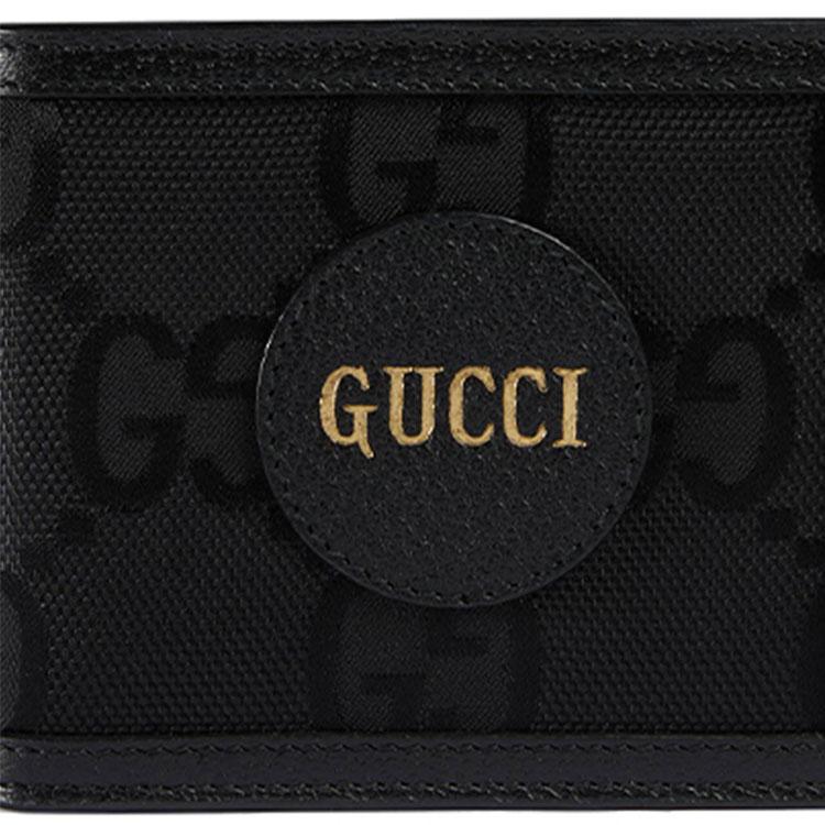 Gucci Off The Grid Eco-Friendly Series Logo Leather Wallet Men Wallet Black 625573-H9HAN-1000