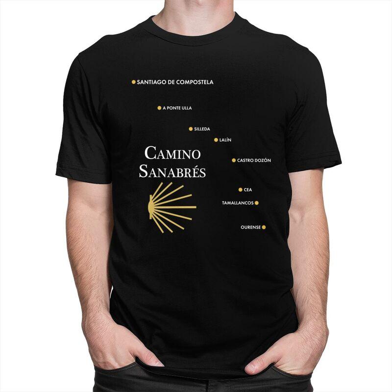 Custom Fashion Buen Camino De Santiago T Shirts Men ShortSleeve El Camino Way Tshirt Casual Tee 100 Cotton Oversized Tshirts