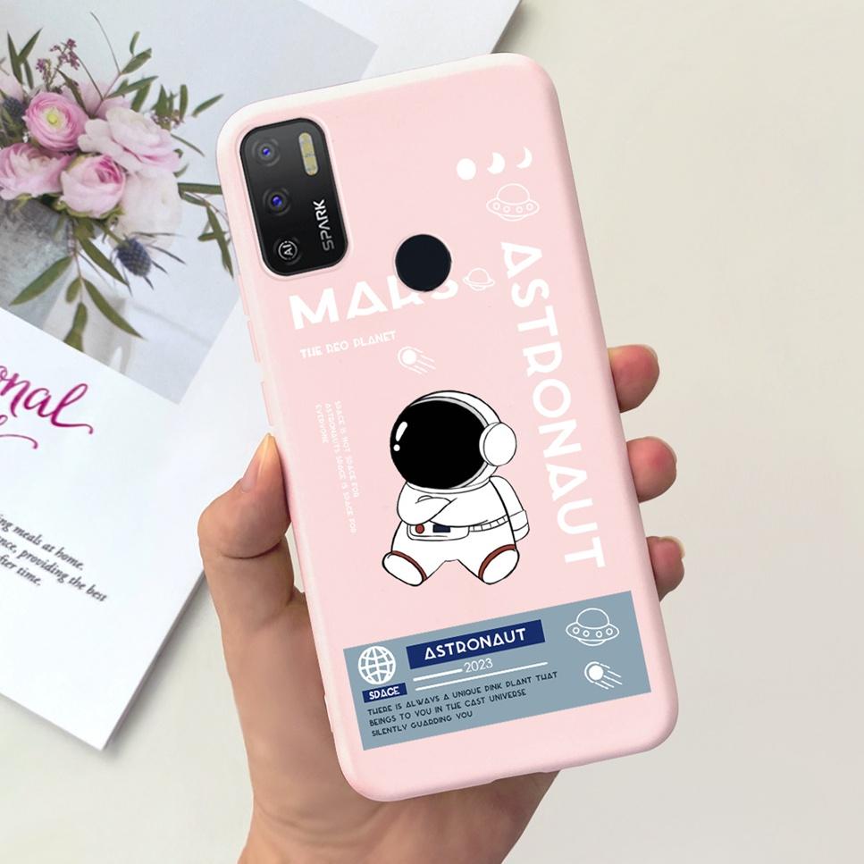 For Tecno Spark 5 Air 7.0" Case Space Astronaut Cute Cat Soft Silicone Cover For Tecno Spark5 Air KD6a Bumper Phone Case Coque