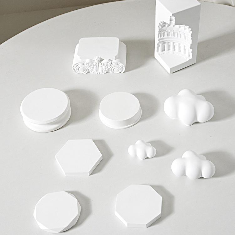 3D White Plaster Nail Art Props & Ornaments for Still Life Photography