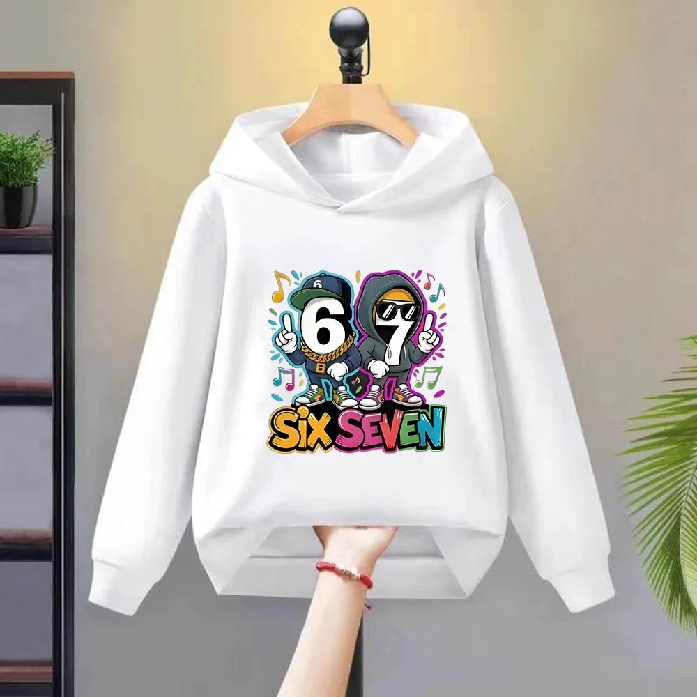 Children's Hoodie tops Boys Clothing Girls red pink Coat Casual Kids Toddler 3-12 Year White Steal a Brainrot 67 Clothes