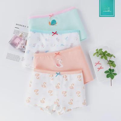 Pure Cotton Antibacterial Girls' Boxer Briefs - Children's Underwear In Small, Medium, and Large.