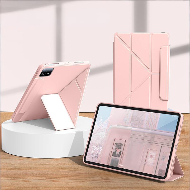3+Y Fold Leather Stand Case For Xiaomi MI Pad 8 7 6 5 Pro for Redmi K Pad 2 9.7 8.8 SE 8.7 inch Tablet Case Soft Silicone Cover