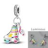 copper Plated Ladys Products Cosmetics Bag Charm Bead Charms Compatible With Authentic Bangle Bead Charms Pendent Dangle Bracelets for Women Do It Yo