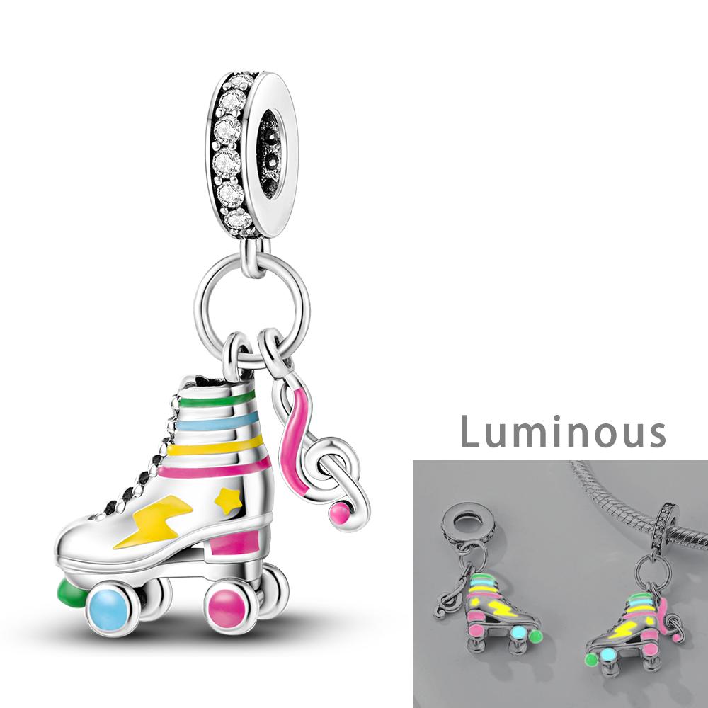 copper Plated Ladys Products Cosmetics Bag Charm Bead Charms Compatible With Authentic Bangle Bead Charms Pendent Dangle Bracelets for Women Do It Yo