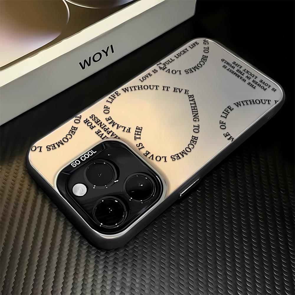 Stacking Love Hearts Phone Max For iPhone 16 Pro 15 14 13 12 11 Case Funda Bumber Coque