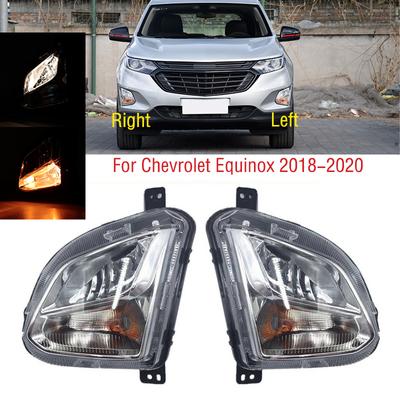 1PC For Chevrolet Equinox 2018 Car Front Bumper Fog Light DRL Daytime Driving Running Lamp
