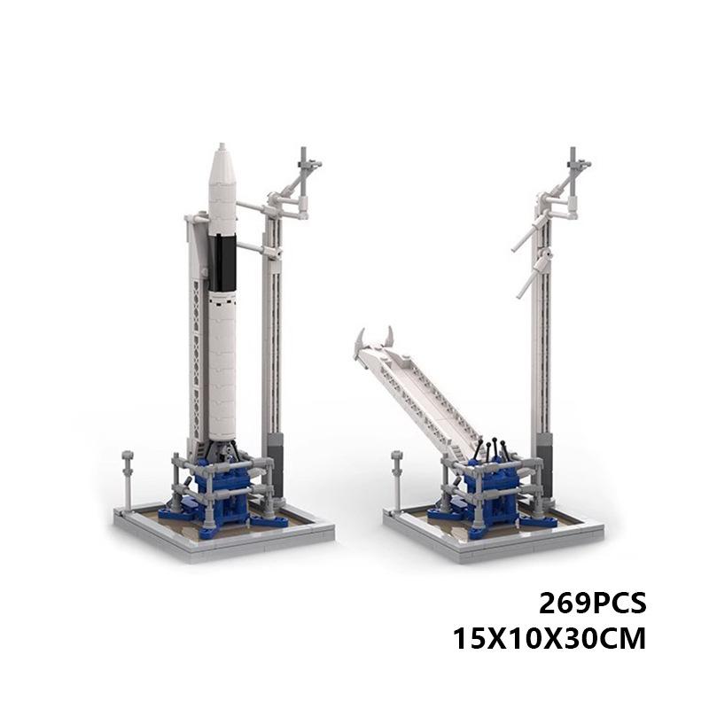 Building Block Compatible With 89466 Falcon One, Launch Vehicle Spacex Assembled Toy Building Block Model