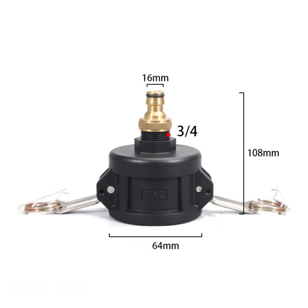 Camlock Coupling Tote Tank Adapter Male Thread Camlock Fittings IBC Tote Adapter  Water Tank