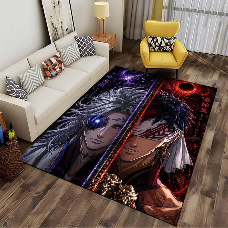 "Fantasy Warrior Split Design" suitable as a non-slip mat for the living room or bedroom sofa