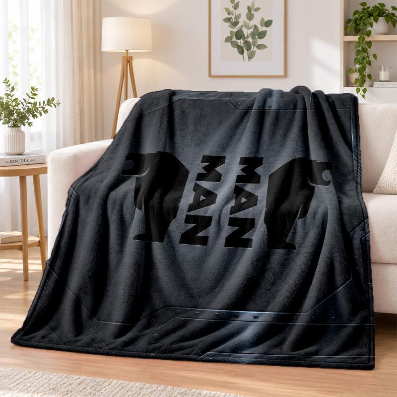 man truck Printed Flannel Blanket Warm Comfort Bed Throw For Indoor Home Decoration