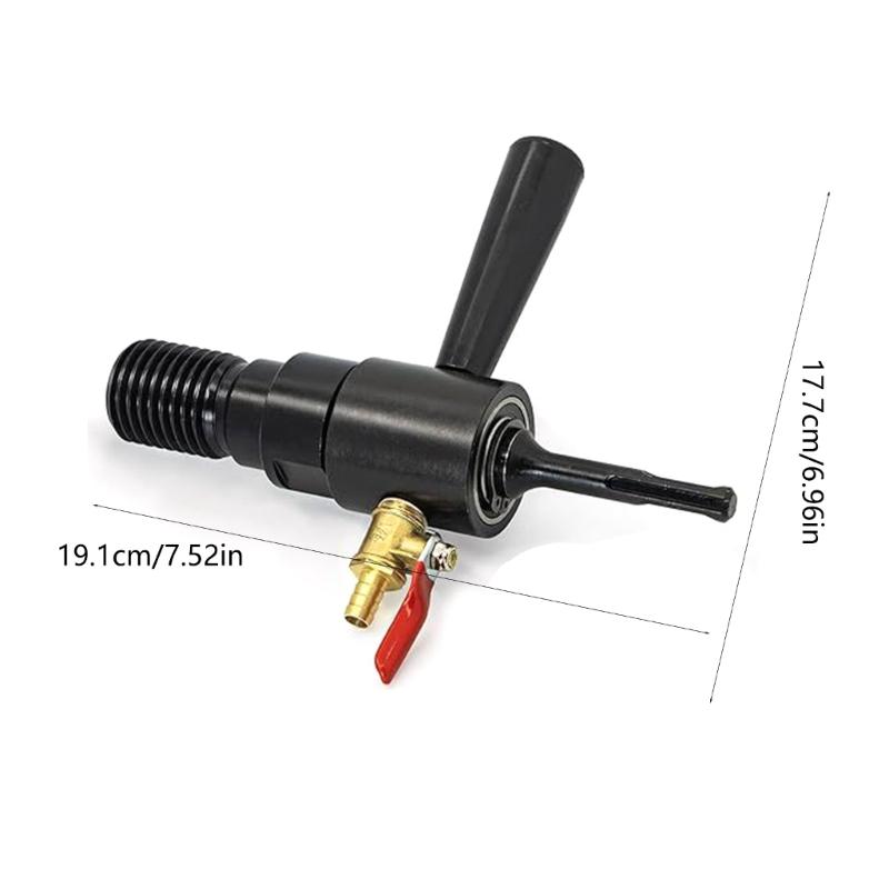 Steel Water Injections Tool Universally 1 1/4"-7 Male to Plus Drill Adapter Connection For Equipment Lubrication