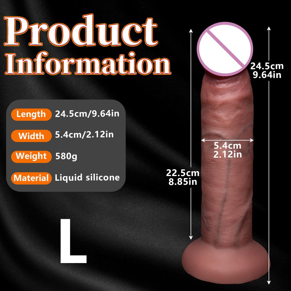 Realistic Soft Big Dildo Thick Fake Penis Silicone Cock Vagina Masturbation Suction Cup Anal Massager Dick Sex Toys for Women