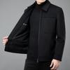 Firstview Men's Urban Casual Lapel Wool Blend Short Coat FV24D1137
