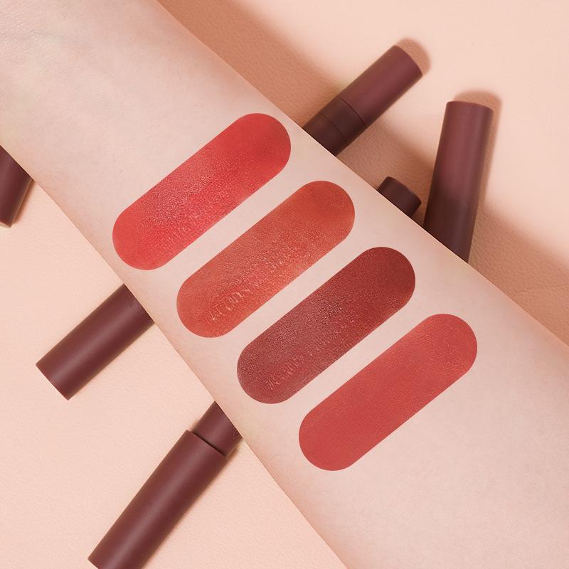 Velvet Matte Double-ended Lipstick Pen, Easy To Smudge, Waterproof, Color-developing, Long-lasting, Not Easy To Stain Women's Lipstick