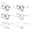 Large Frame Glasses Transparent Brown Tr90 Flat Glasses Men'S Plain Glasses Frame Women