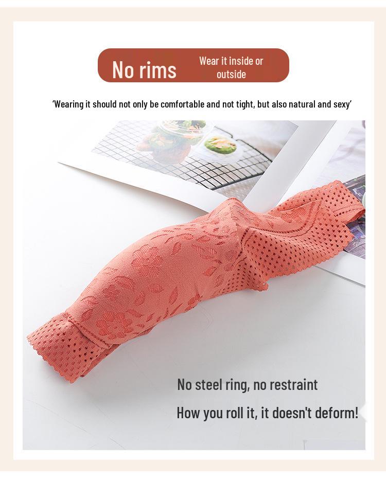 Women's Seamless Lace Back Sports Bra - No Underwire, Breathable & Thin