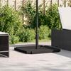 5 Piece Sun Umbrella Base Set Granite and Steel