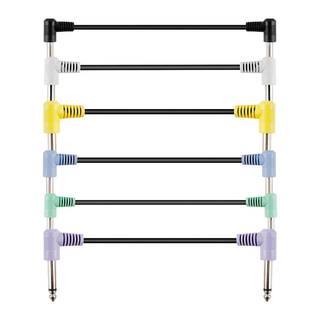 Electric Guitar Patch Cables - Short Jumper Cables for Single Pedal Connections