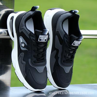 Chaussures de course printemps et automne plateforme chaussures de sport décontractées antidérapantes semelles souples chaussures de papa