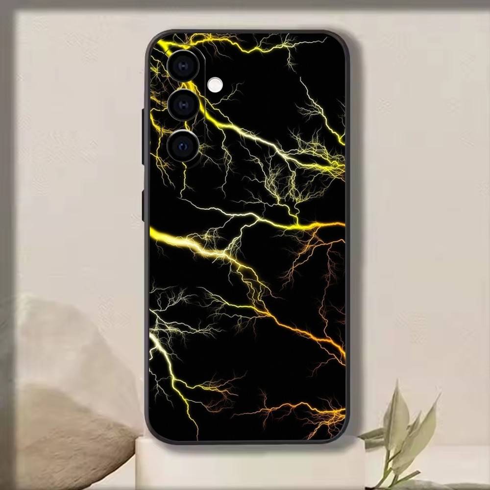Cool lighting   Phone Case For Samsung Galaxy A73,A72,A71,A70,A53,A52,A51,Soft Silicone Black Cover