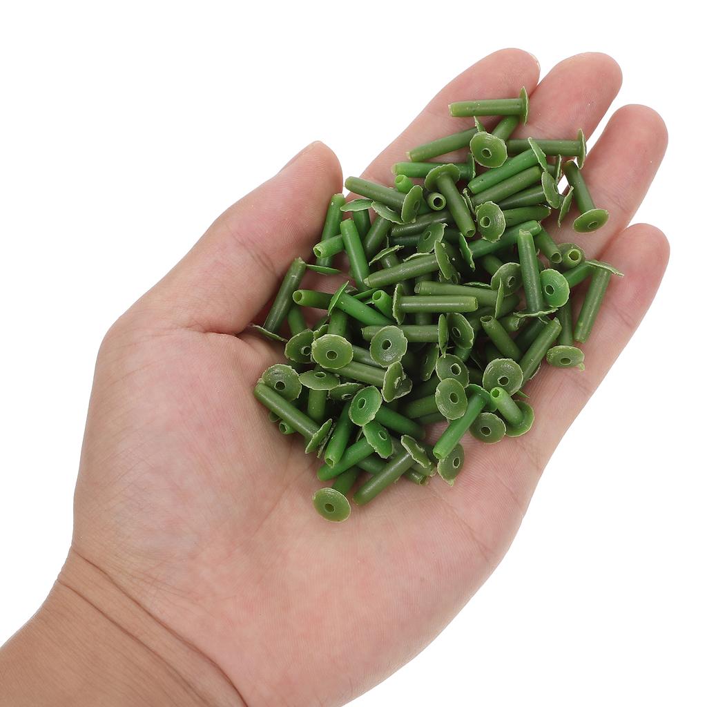 100 Pcs Material Simulated Flower Nails Floral Tools Wired Picks Realistic Plastic Pole for Arrangement