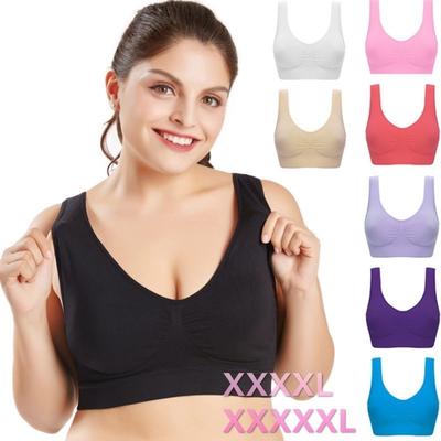Dámská velká velikost push up podprsenka sportovní podprsenka plynulé přizpůsobení podprsenka top podprsenka pohodlná prodyšná spodní prádlo absorbující pot S--5XL