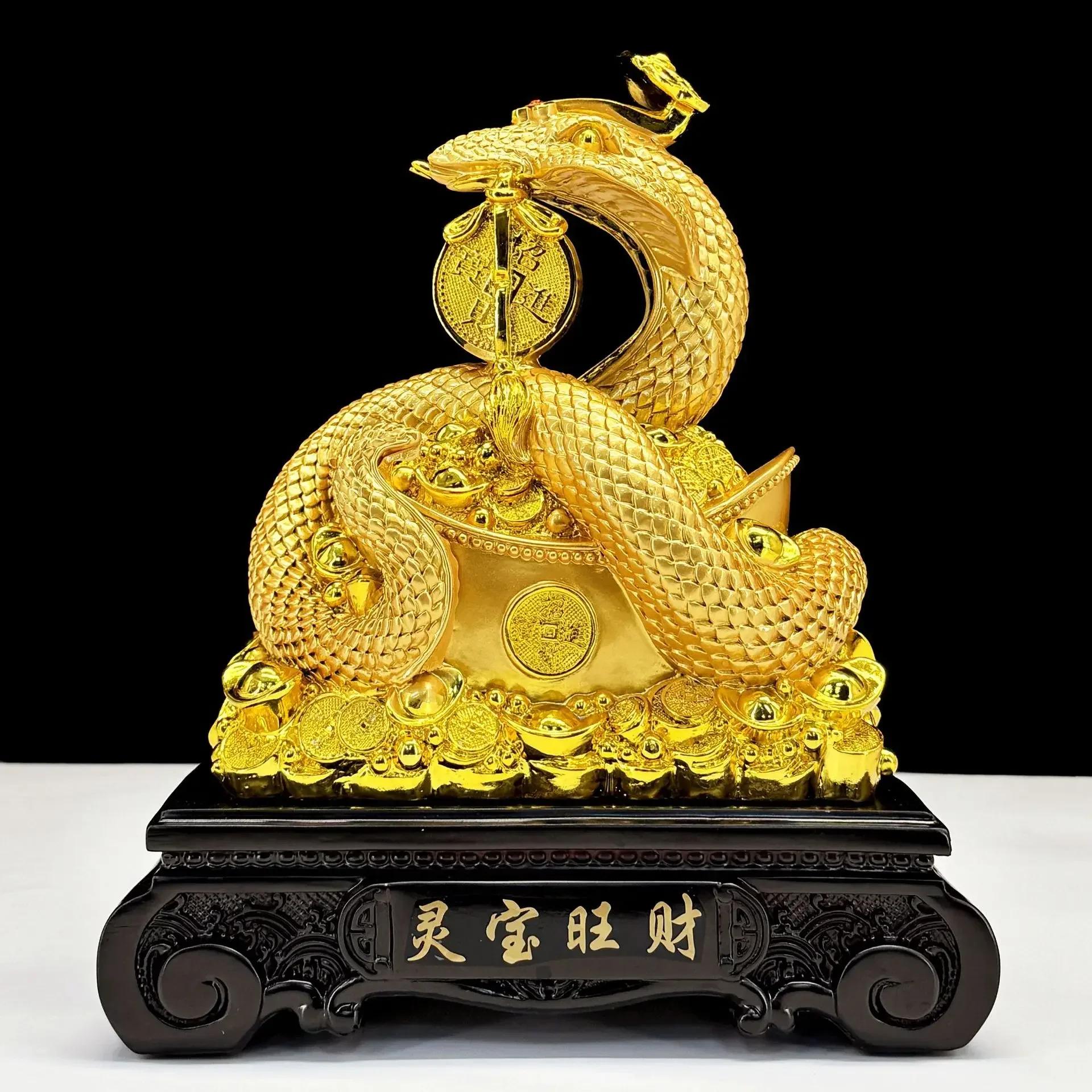 

Аксессуары для украшения дома Орнамент Дух Змеи Счастливый талисман для Года Змеи Подарки на открытие магазина 1 шт. 13x6x15.5 cm