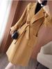 Autumn/Winter Korean Double-Sided Cashmere Mid-Length Loose Women's Wool Coat