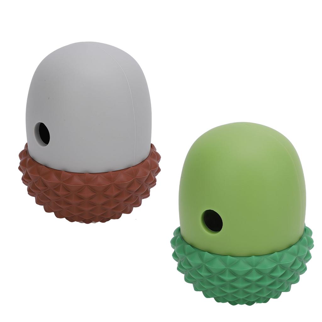 Dog Food Dispensing Ball Toy Acorn Shaped Interactive Slow Feeding Reduce Picky Eating Silicone Dog