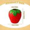 Strawberry Decorative Container with Green Leaves Planter for Wedding Centerpiece