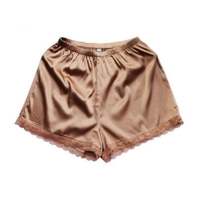 Seide Glänzend Satin Unterwäsche Hohe Taille Slips Boxershorts Atmungsaktiv Sicherheit [CISULI] 100% Damen Anti-Allergie Damen (2XL, 02-25 Slips)