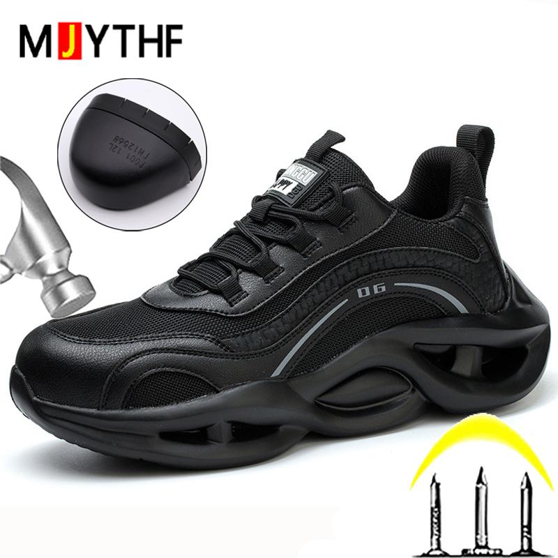 Fashion Work Sneakers Steel toe shoes Safety Boots Protection Shoes Puncture-Proof Indestructible shoes lightweight comfort