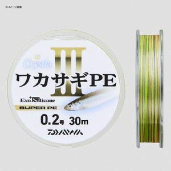 

DAIWA PE Line Crystia Smelt PE3 30m 2 colors color 0.3 (with markings)