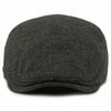 HT4841 Mens Berets Women Autumn Winter Hat Striped Artist Painter Beret Hat Adjustable Ivy Flat Cap Male Female Wool Beret Caps