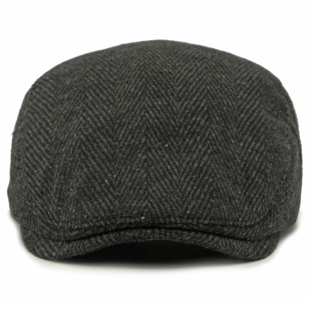 HT4841 Mens Berets Women Autumn Winter Hat Striped Artist Painter Beret Hat Adjustable Ivy Flat Cap Male Female Wool Beret Caps
