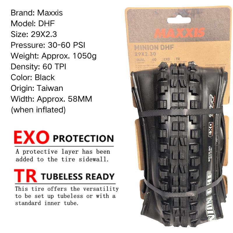 Maxxis Minion DHF (M301Ru) 26x2.3 27.5x2.3/2.5/2.8 29x2.3/2.5 Folding Downhill Tires For Mountain Bikes Are More Wear-resistant