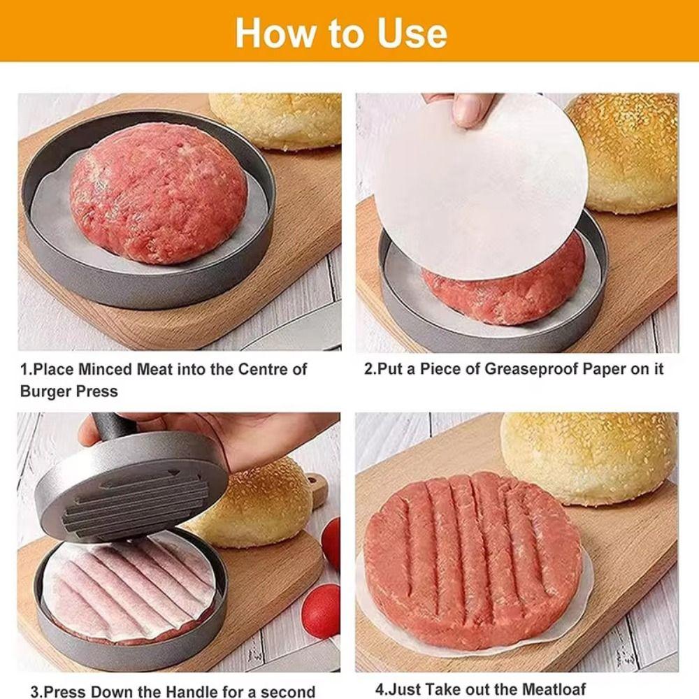 Non-Stick Hamburger Meat Press Aluminum Meat Press Patty Maker Burger Maker  Veggie Burgers